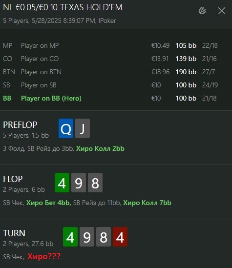 Тонкости игры на большом блайнде - разбор раздач. Выпуск №26 1