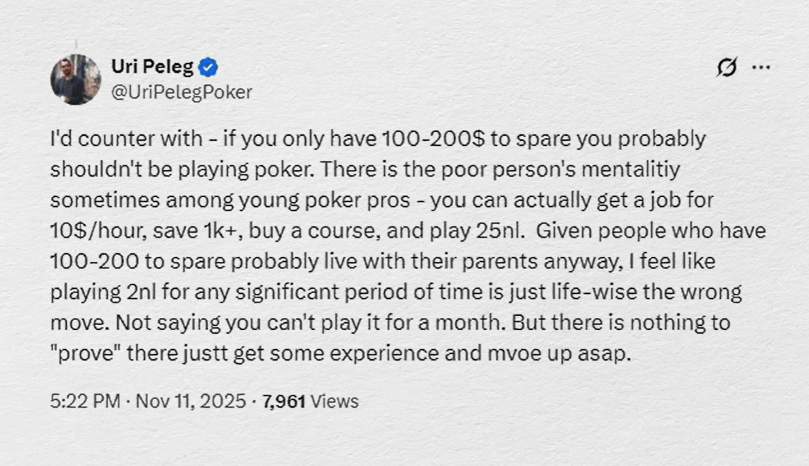 Игра на микролимитах - это годы жизни на ветер, и всё ради умений, которые перестают работать выше 1