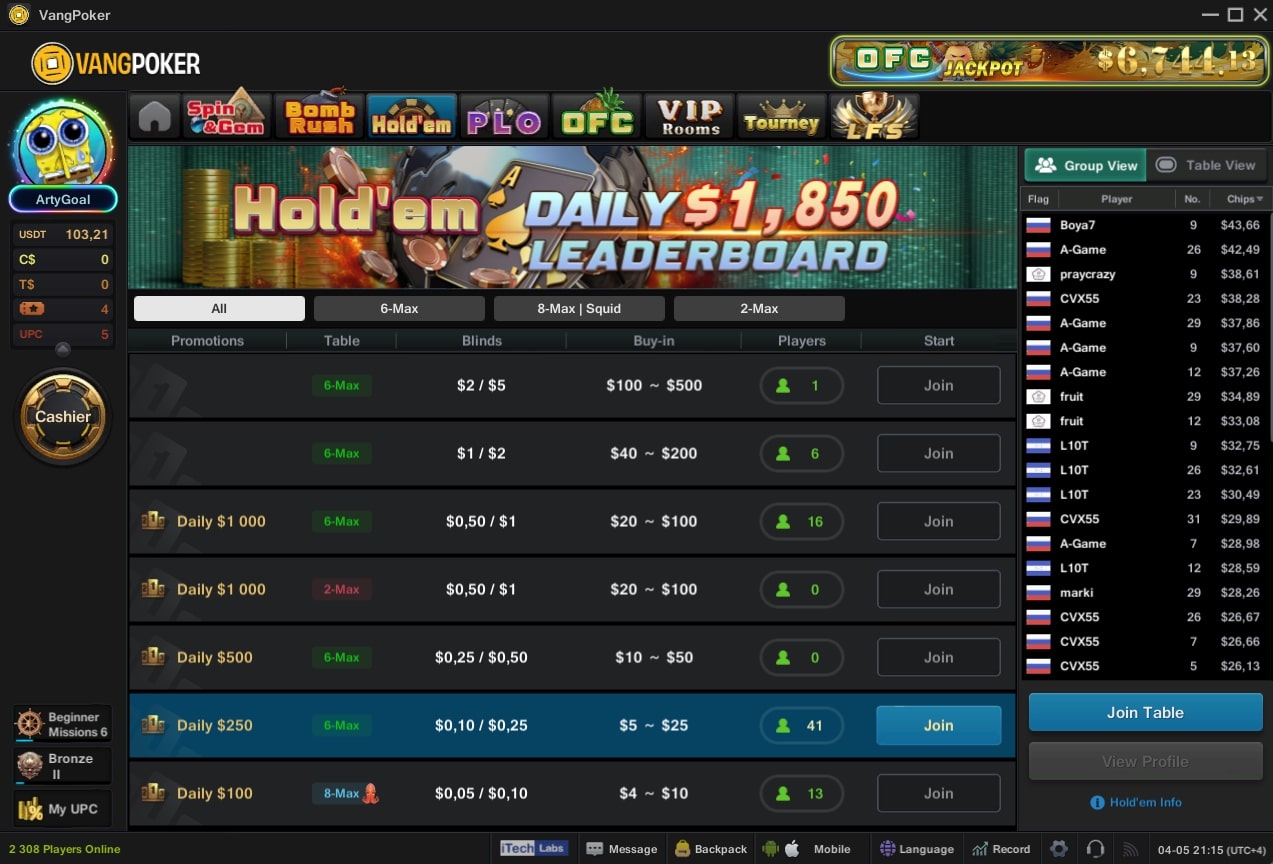 Обзор VangPoker — полный тест-драйв покер-рума на собственном опыте 1