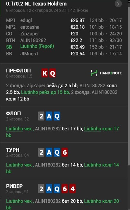 Как играть против фишей — разбор раздач от тренера GreenLine Александра «shpr0ta» 5