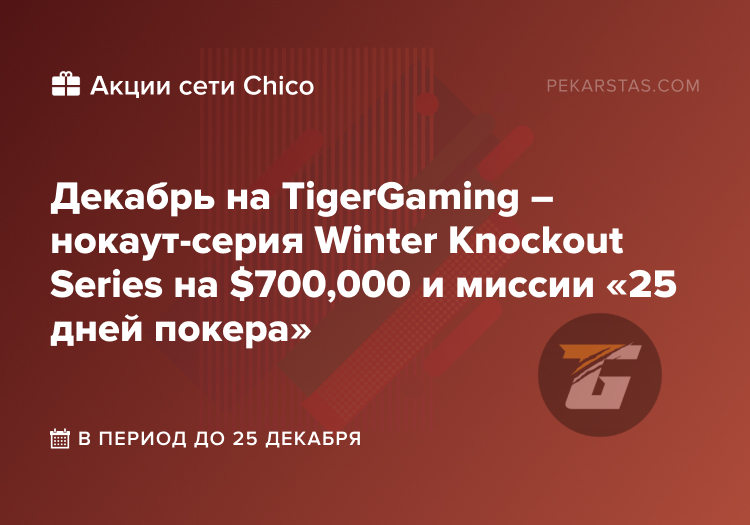 Winter Knockout Series 25 дней покера chico