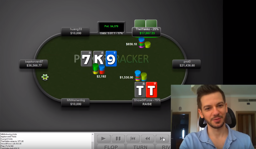 Два топовых регуляра высоких лимитов разбирают раздачи NL10,000 7