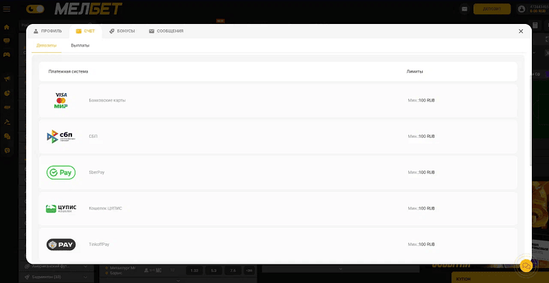 Депозит в ставках на спорт - разбираемся в нюансах пополнения счета БК 1