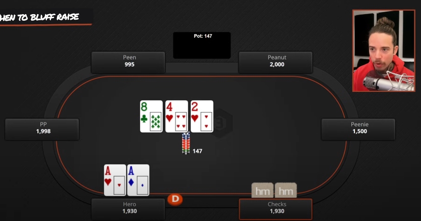 Когда превращать, а когда не превращать блафкэтчер в блеф на ривере 4