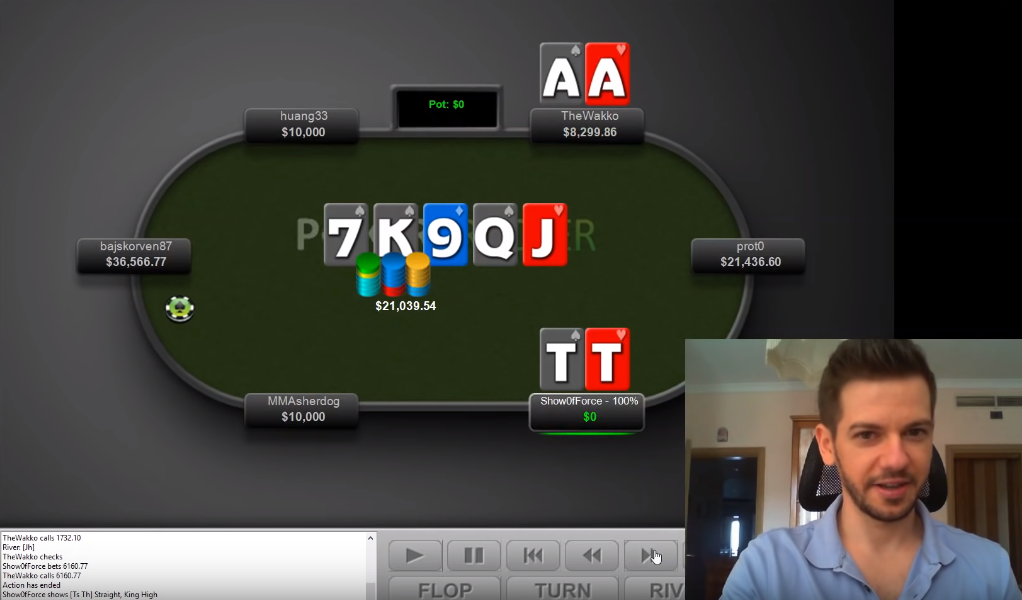 Два топовых регуляра высоких лимитов разбирают раздачи NL10,000 9