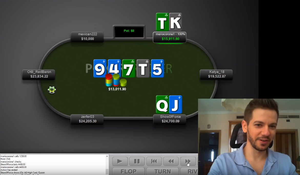 Два топовых регуляра высоких лимитов разбирают раздачи NL10,000 5