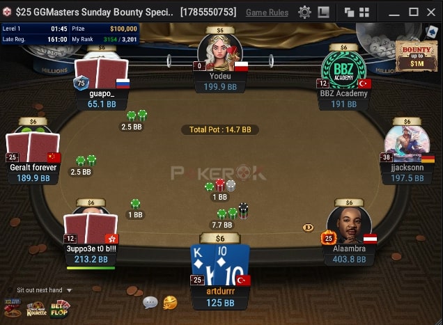 Залетаем со $100 в Mini Million$ на ПокерОК – как прошло первое воскресенье 104