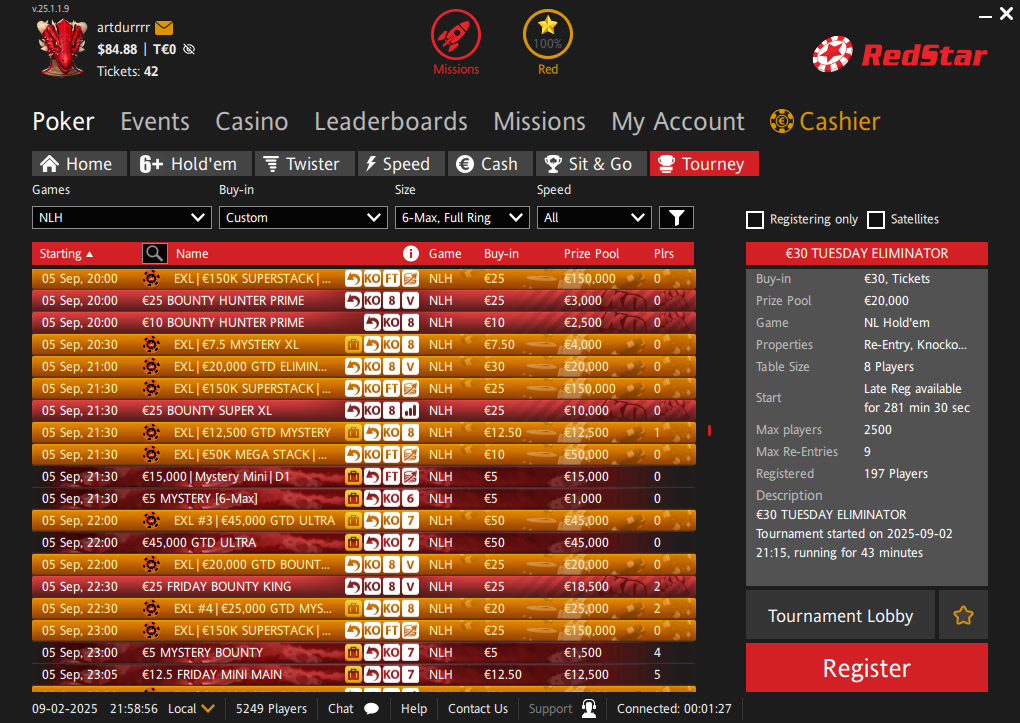 На RedStar Poker пройдет серия Elite Series XL Ultimate Edition с гарантией €10,000,000 1