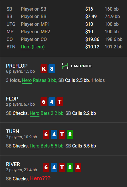 Разбор раздач #5 Игра против слабых любителей 4