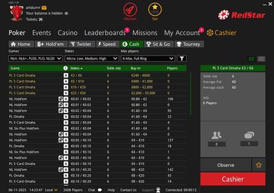 редстар покер